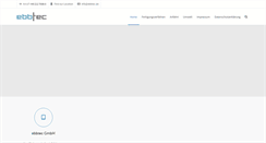 Desktop Screenshot of ebbtec.de
